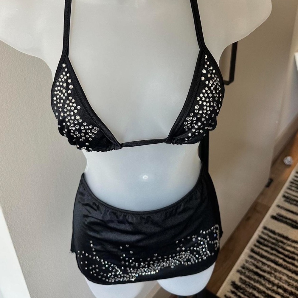 Lovers Lane rhinestone skirt set